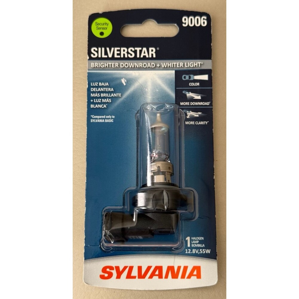 Sylvania SilverStar 9006 HB4 Halogen Headlight Bulb 12.8V 55W - Single